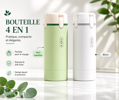 The Travel Kit - Bouteilles 4 en 1 Rechargeables Anti-Fuite