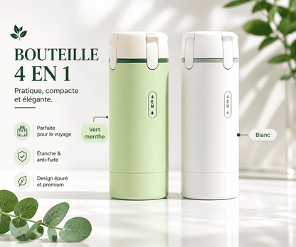 The Travel Kit - Bouteilles 4 en 1 Rechargeables Anti-Fuite