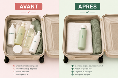 The Travel Kit - Bouteilles 4 en 1 Rechargeables Anti-Fuite