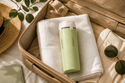 El kit de viaje: botellas 4 en 1 rellenables a prueba de fugas