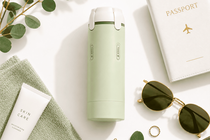 El kit de viaje: botellas 4 en 1 rellenables a prueba de fugas
